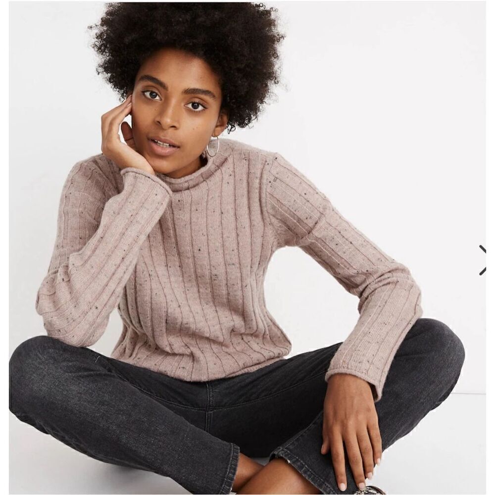Madewell Donegal Evercrest Turtleneck Sweater in Coziest Yarn Size S